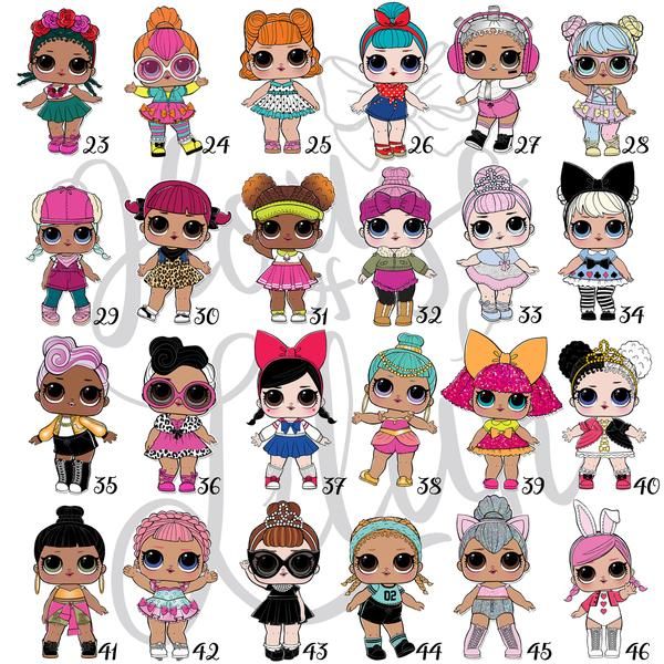 all lol dolls pictures and names