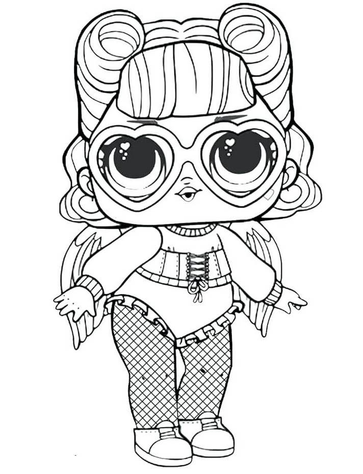 angel lol surprise dolls coloring pages