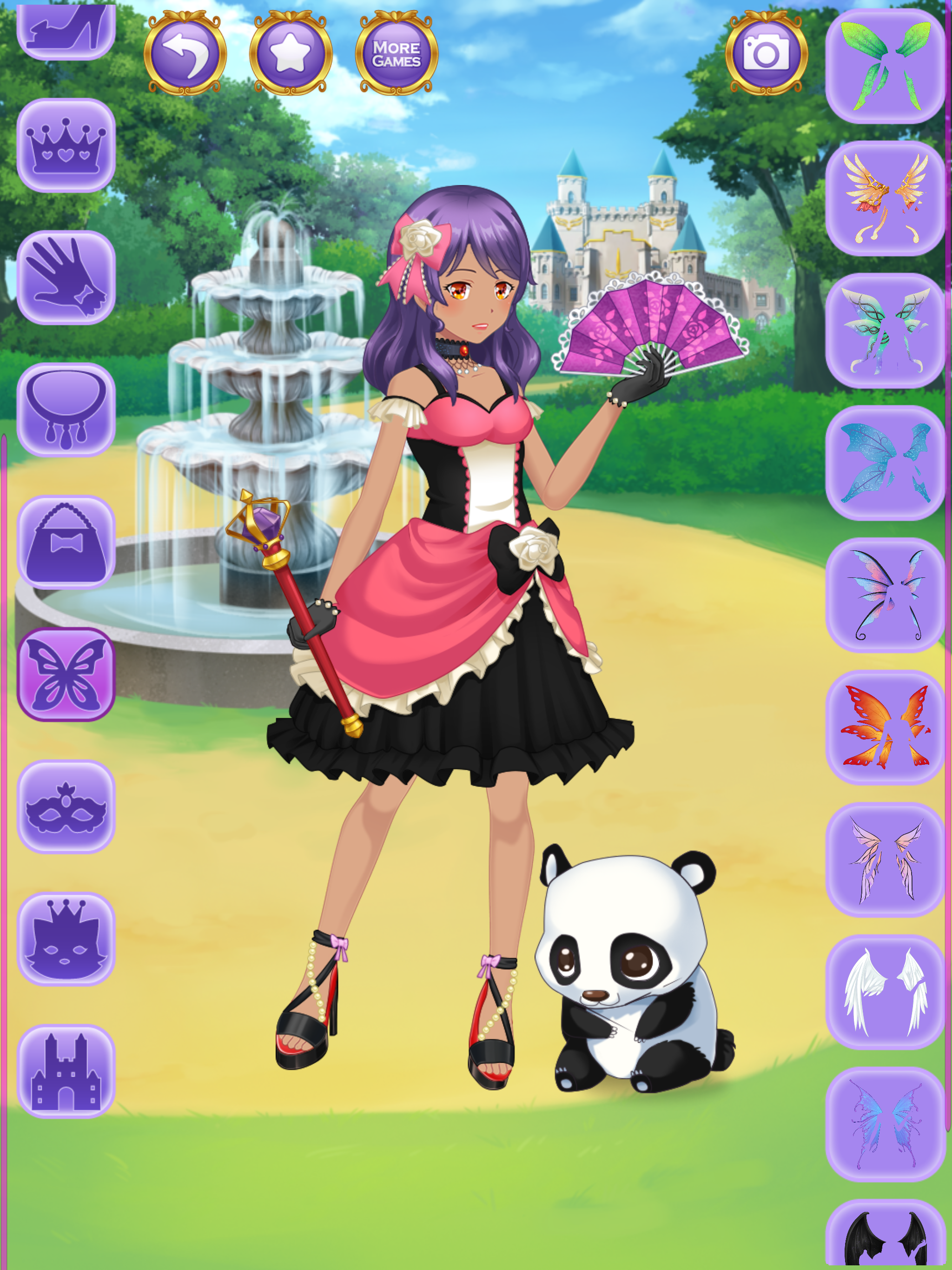 anime princess dress up games