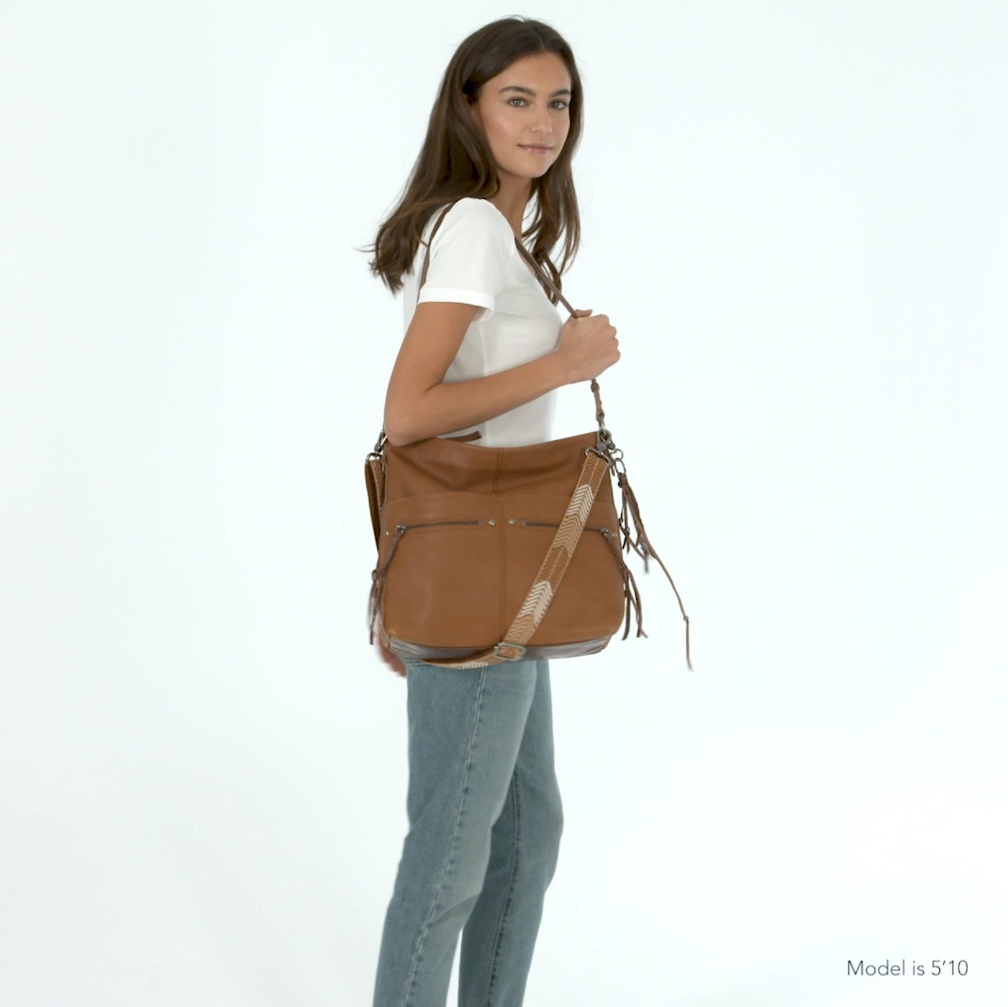 ashland leather bucket hobo