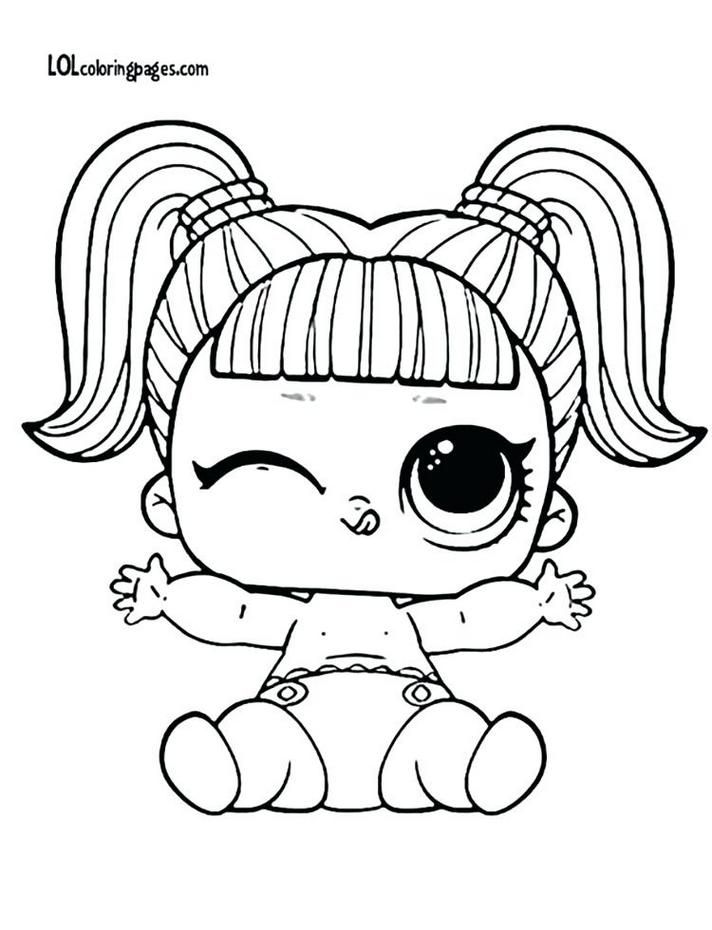 baby coloring pages for girls lol dolls