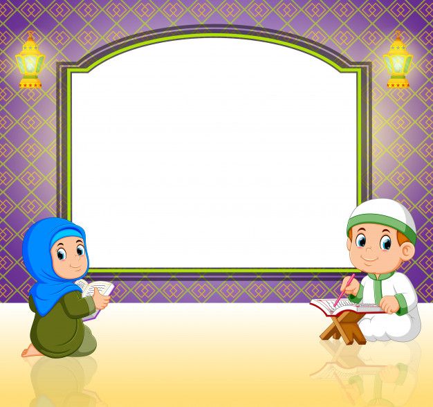 background islamic kids cartoon