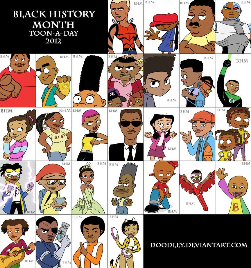 black disney channel cartoon characters