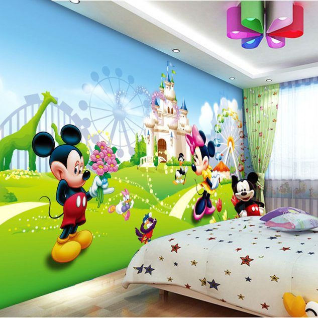 cartoon wallpaper design for kids room