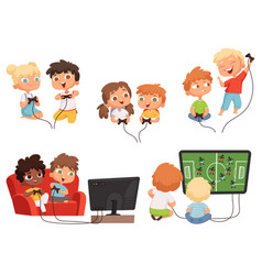 children playing online games cartoon