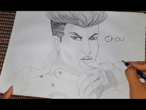 chou mobile legends heroes drawing easy