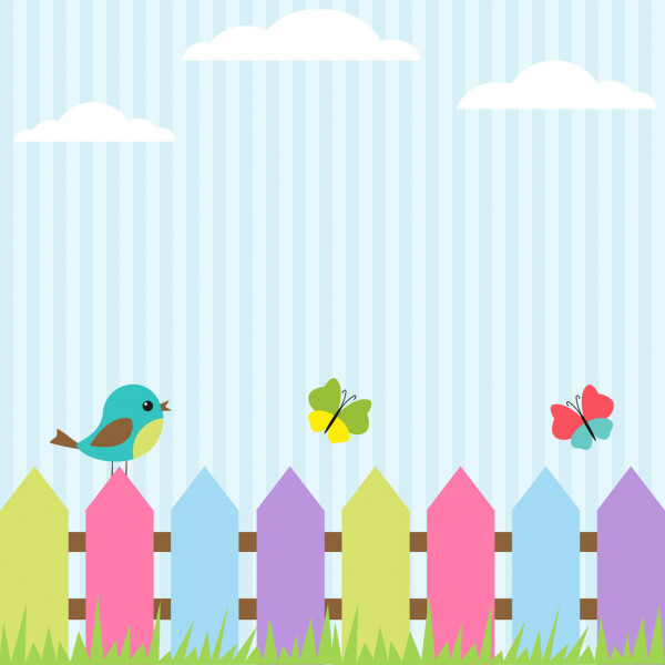 colorful kids background clipart