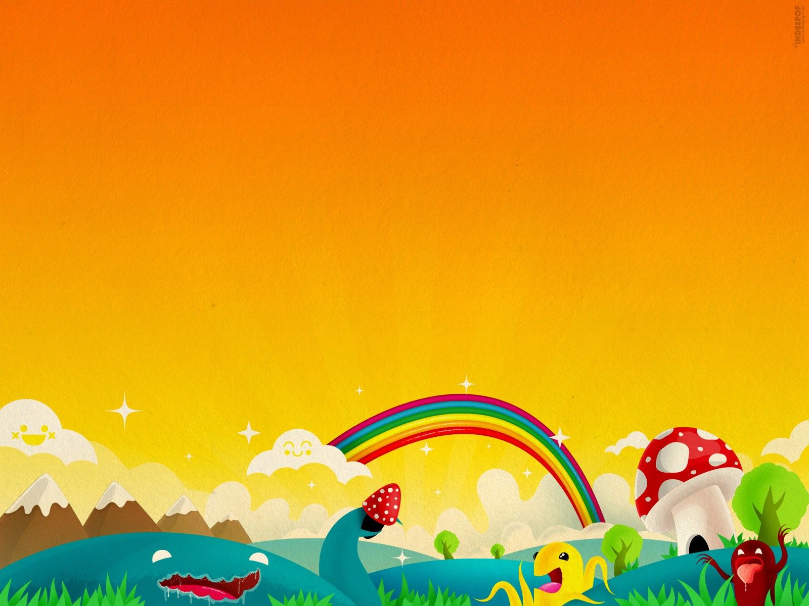 colorful kids cartoon background