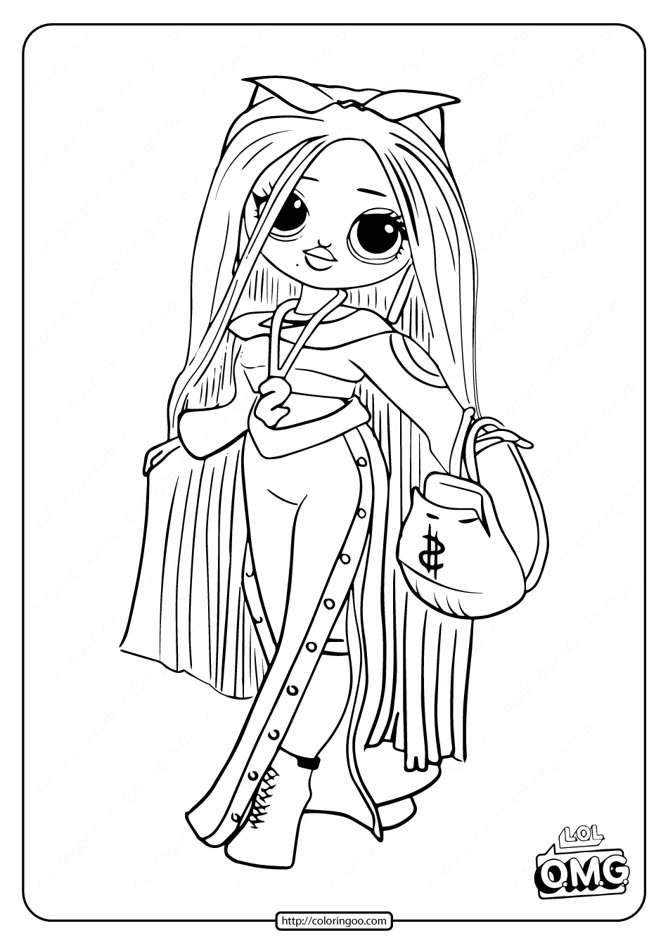 coloring book lol surprise omg dolls coloring pages printable