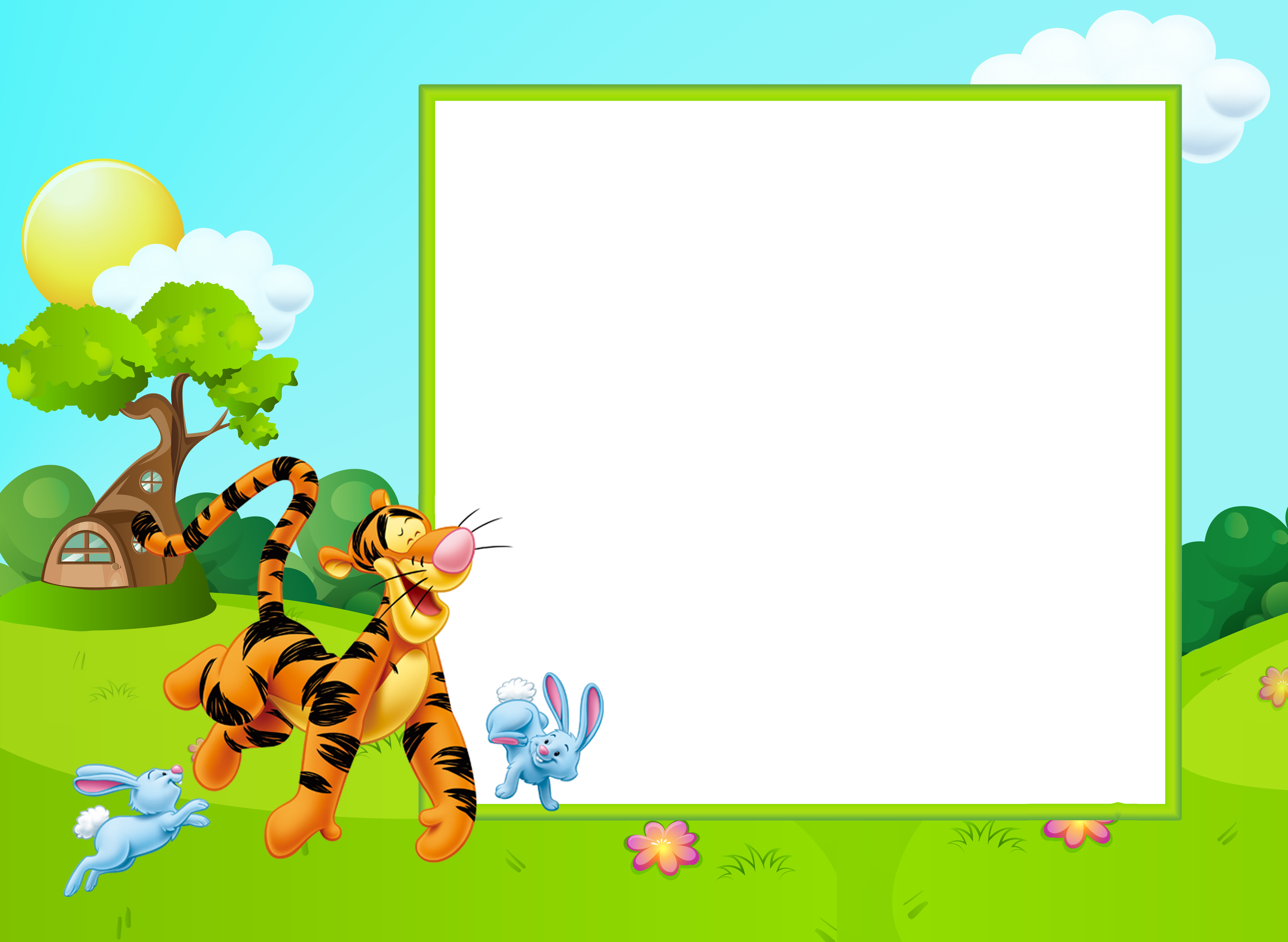 cute kids photo frame png