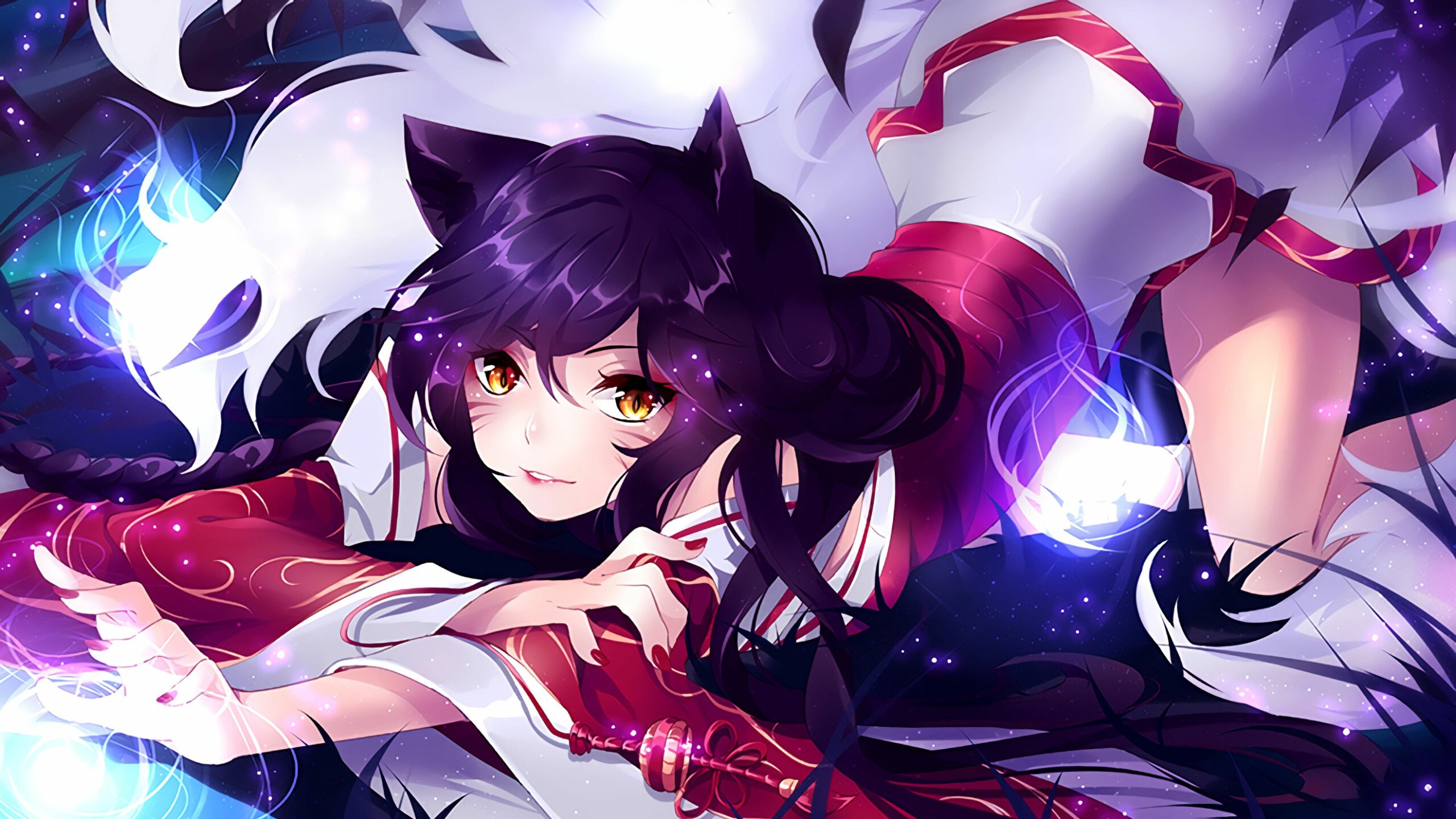 cute league of legends ahri wallpaper scaled