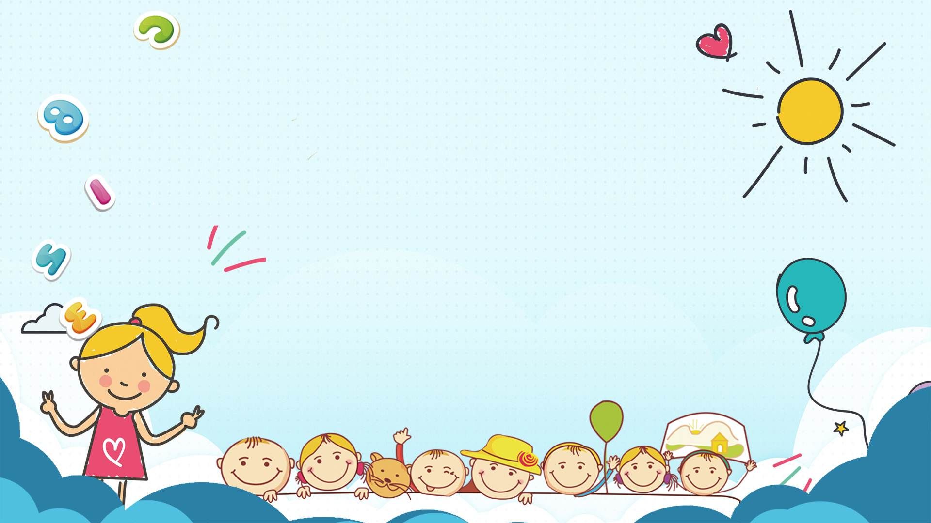 cute ppt background design for kids