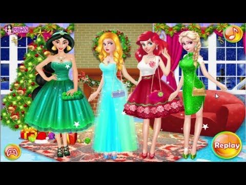 disney princess christmas dress up games