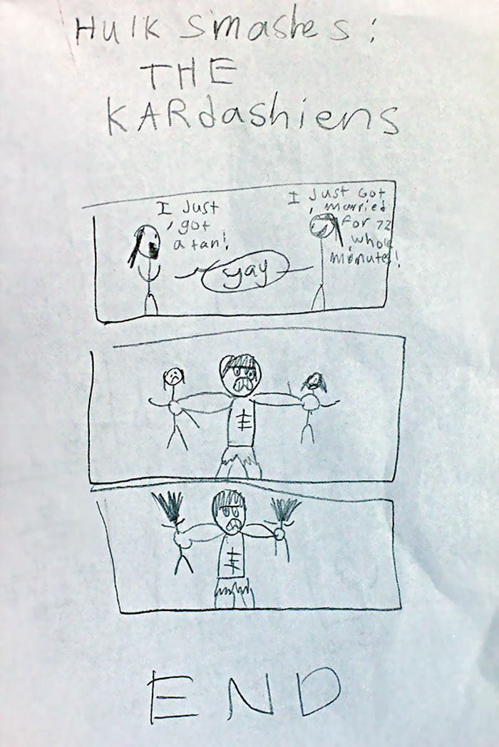 disturbing funny kids drawings