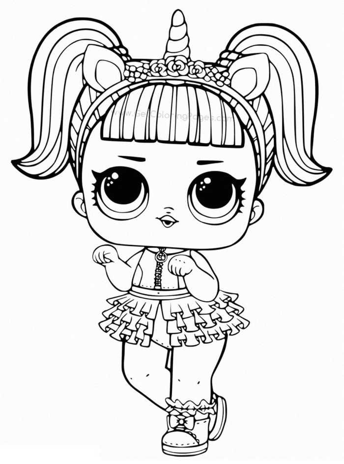 free coloring pages for kids lol dolls