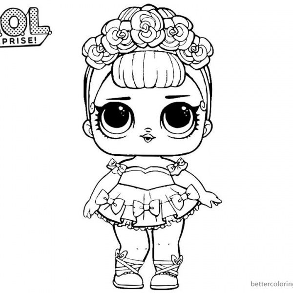 lol dolls coloring pages easy