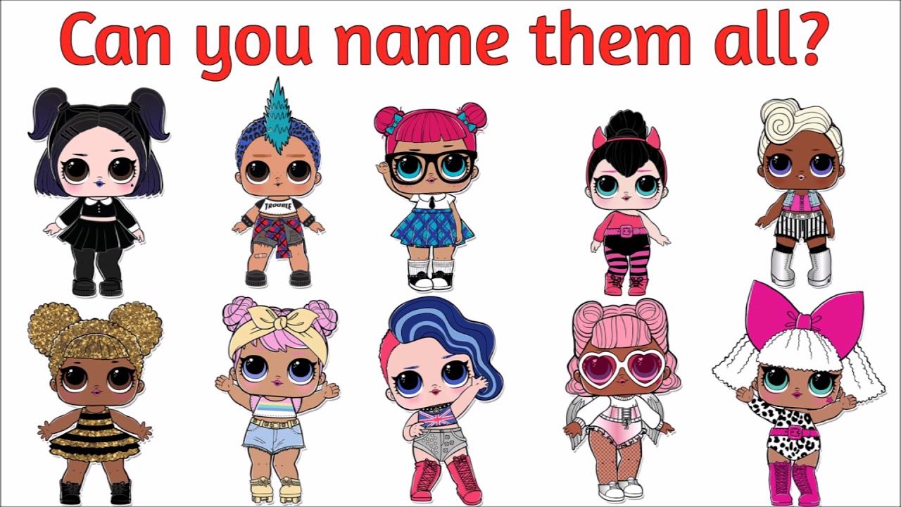 lol dolls names list with pictures