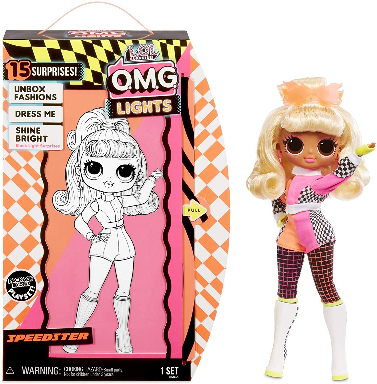 lol surprise omg lights speedster fashion doll